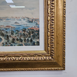 Signed Watercolour of Sydney Harbour 1932 | Antique & Vintage | Moonee Ponds Antiques | Australia Wide Delivery