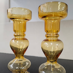 Pair of Swedish Mid Century Glass Vases | Antique & Vintage | Moonee Ponds Antiques | Australia Wide Delivery