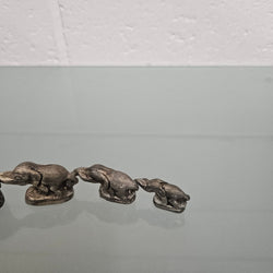 Silvered Bronze Elephant Herd | Antique & Vintage | Moonee Ponds Antiques | Australia Wide Delivery