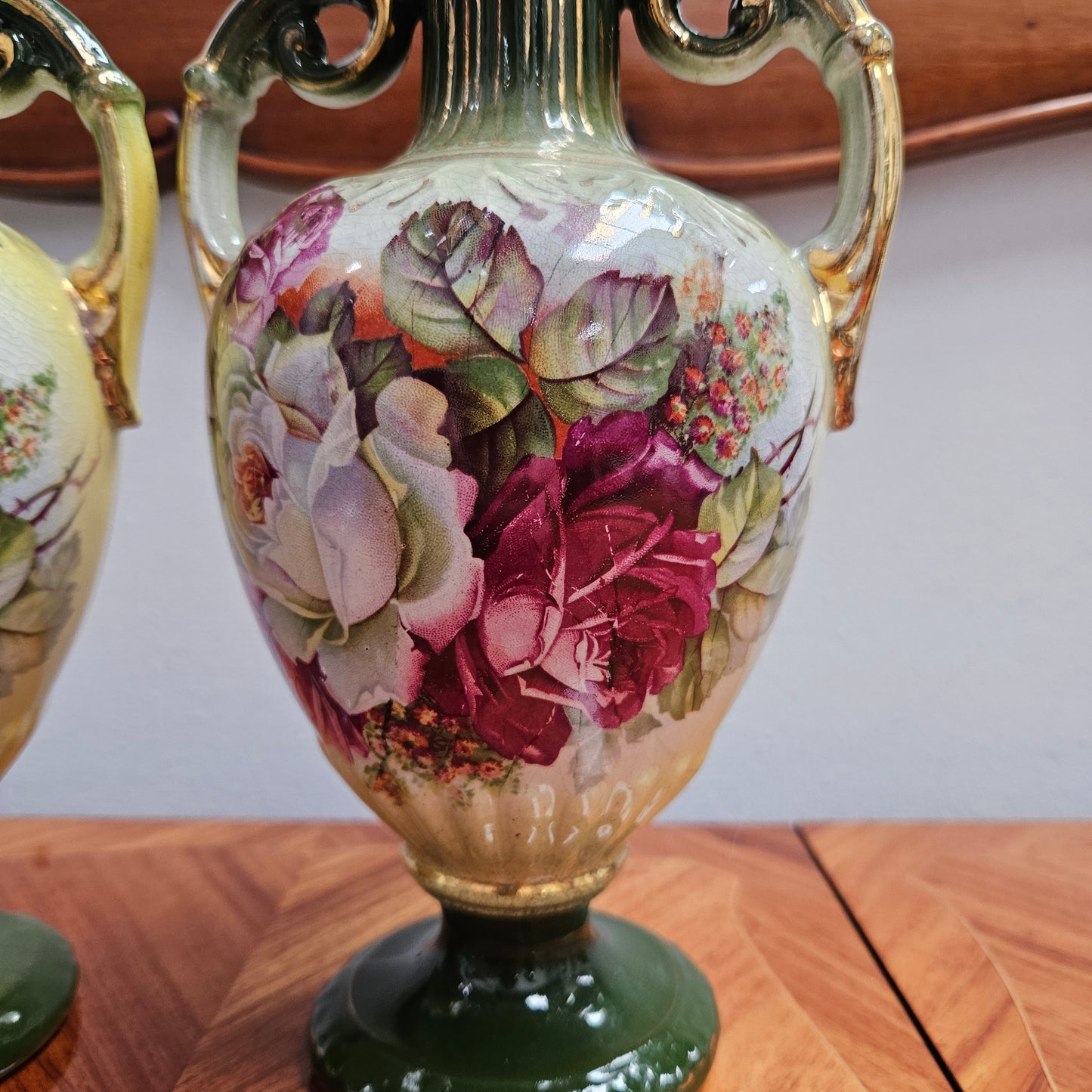 Pair Of Edwardian Vases