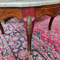 Louis XVth Style Coffee Table with Marble Top | Antique & Vintage | Moonee Ponds Antiques | Australia Wide Delivery