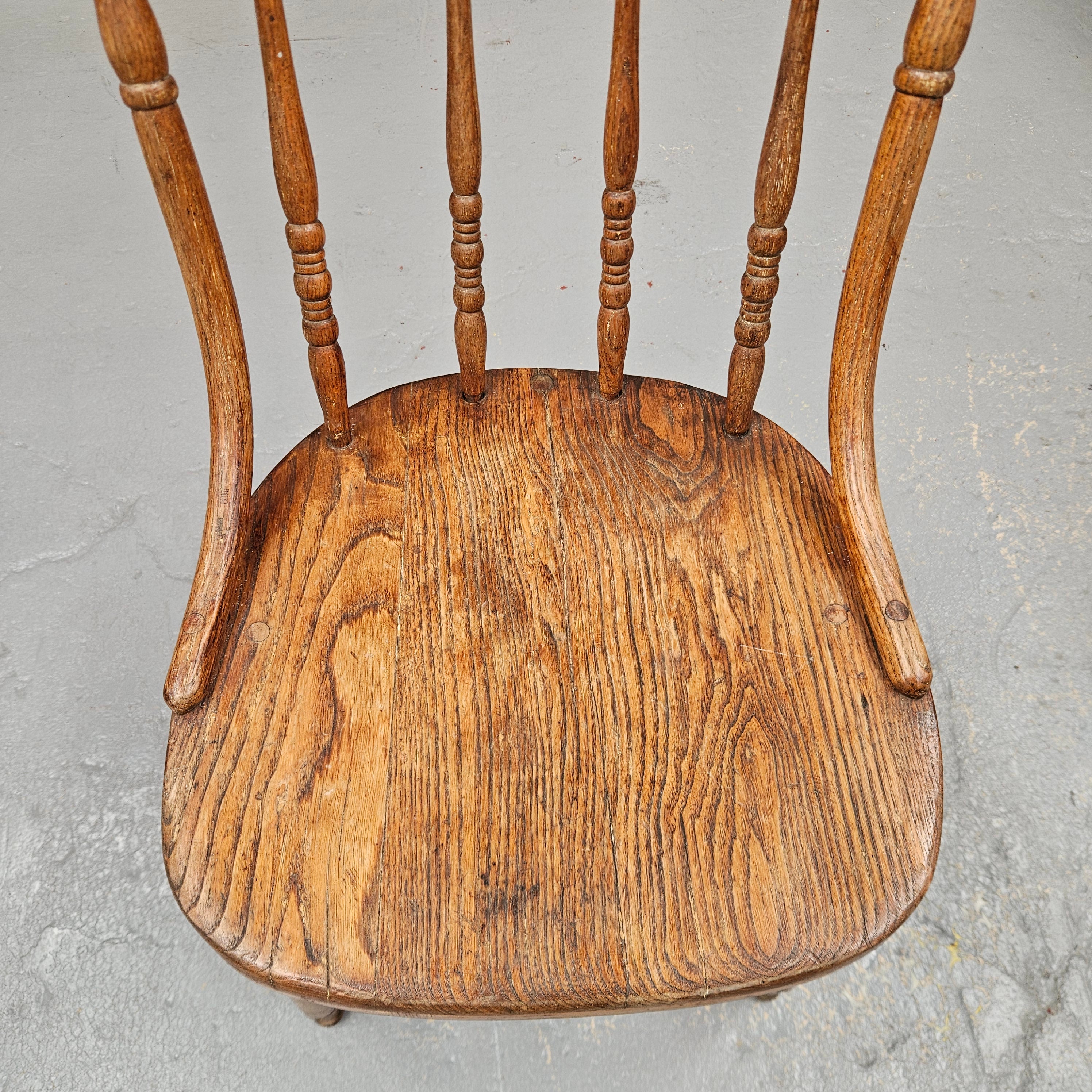 Vintage Oak Spindle Back Chair | Antique & Vintage | Moonee Ponds Antiques | Australia Wide Delivery