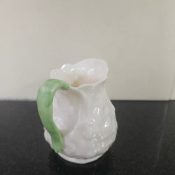 Belleek Lotus Pattern Small Cream Jug | Antique & Vintage | Moonee Ponds Antiques | Australia Wide Delivery