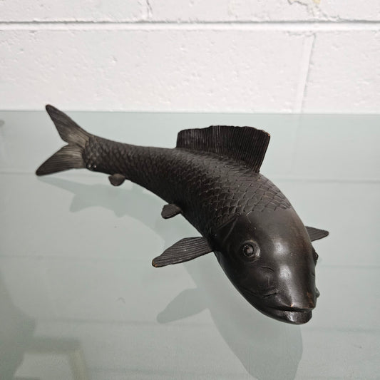 Vintage Bronze Koi Fish