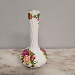 Vintage Roses Narrow Neck Vase | Antique & Vintage | Moonee Ponds Antiques | Australia Wide Delivery
