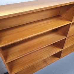 Australian Vic Ash Open Double Bookcase | Antique & Vintage | Moonee Ponds Antiques | Australia Wide Delivery