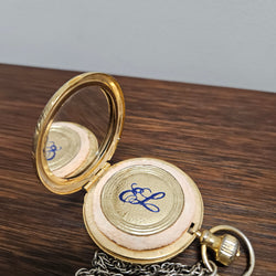 Estee Lauder Gold Tone Compact Pendant | Antique & Vintage | Moonee Ponds Antiques | Australia Wide Delivery