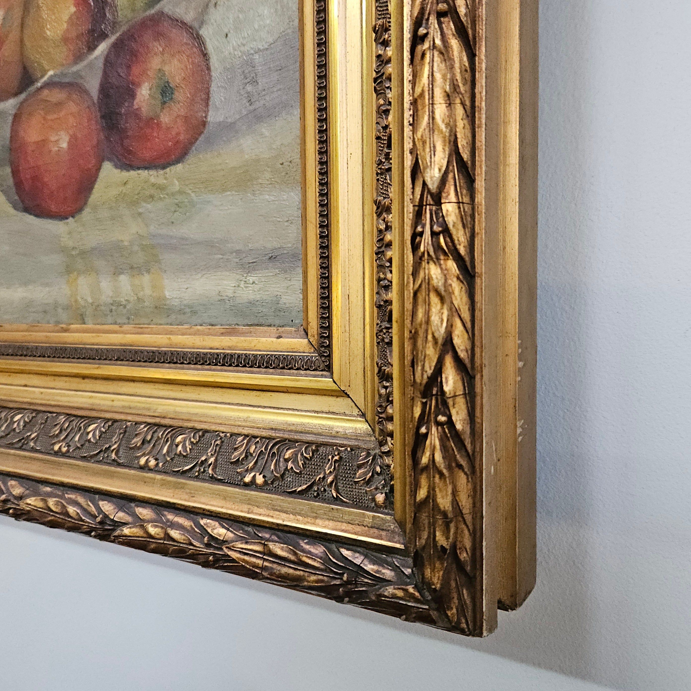 Gilt Framed Signed Oil on Canvas Still Life Painting | Antique & Vintage | Moonee Ponds Antiques | Australia Wide Delivery