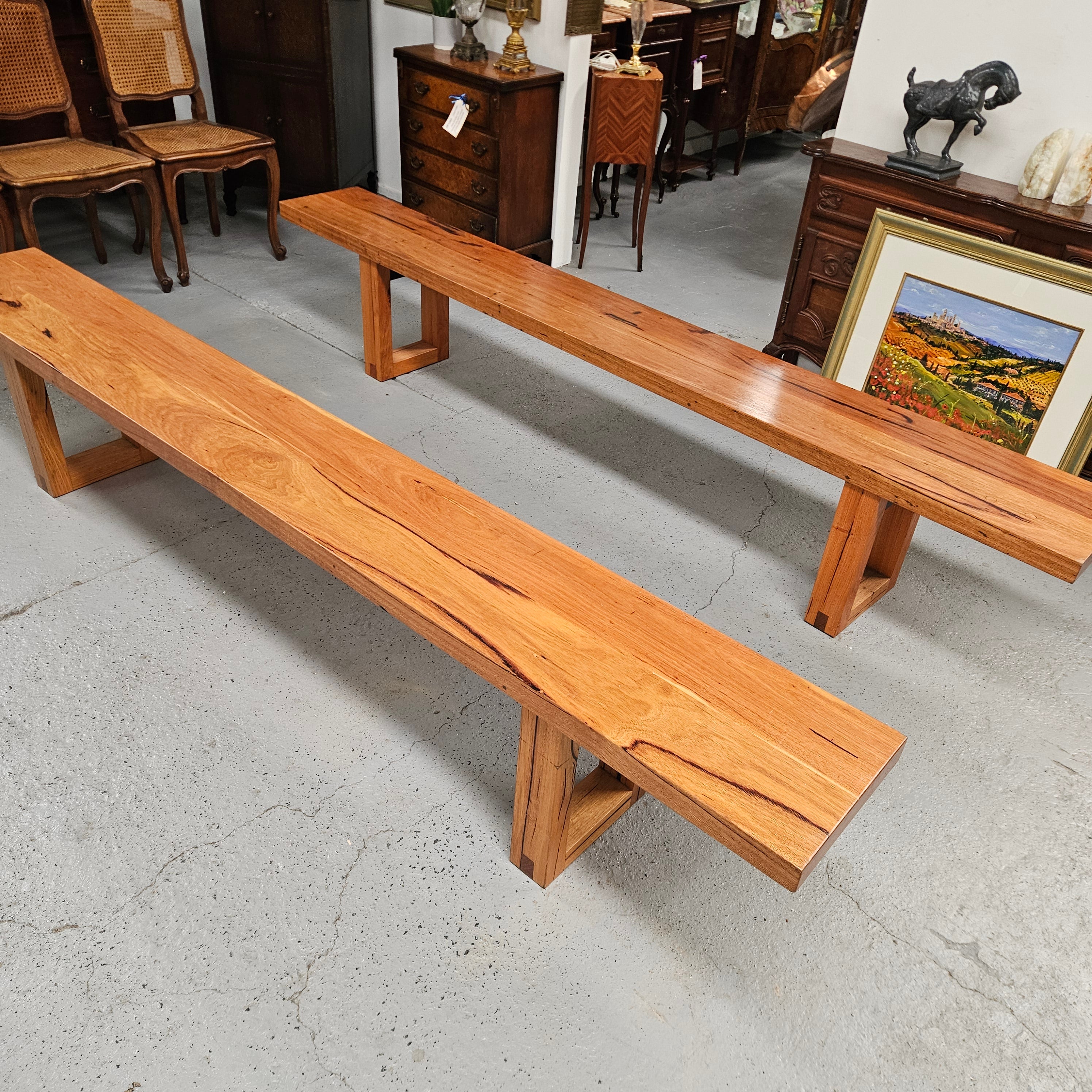 Stunning Reclaimed Blue Gum Bench Seat | Antique & Vintage | Moonee Ponds Antiques | Australia Wide Delivery
