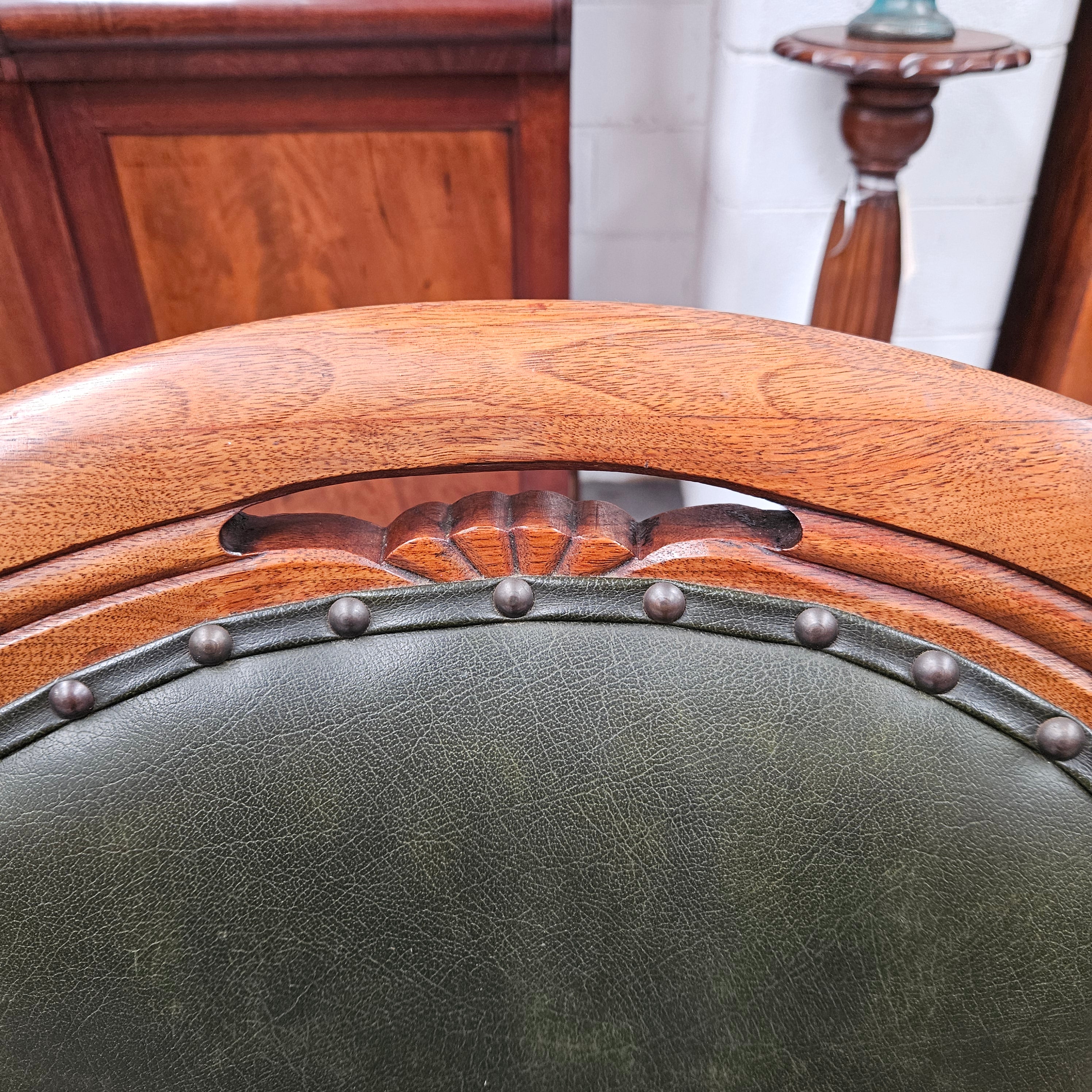 Very attractive Edwardian Mahogany Desk Chair | Antique & Vintage | Moonee Ponds Antiques | Australia Wide Delivery