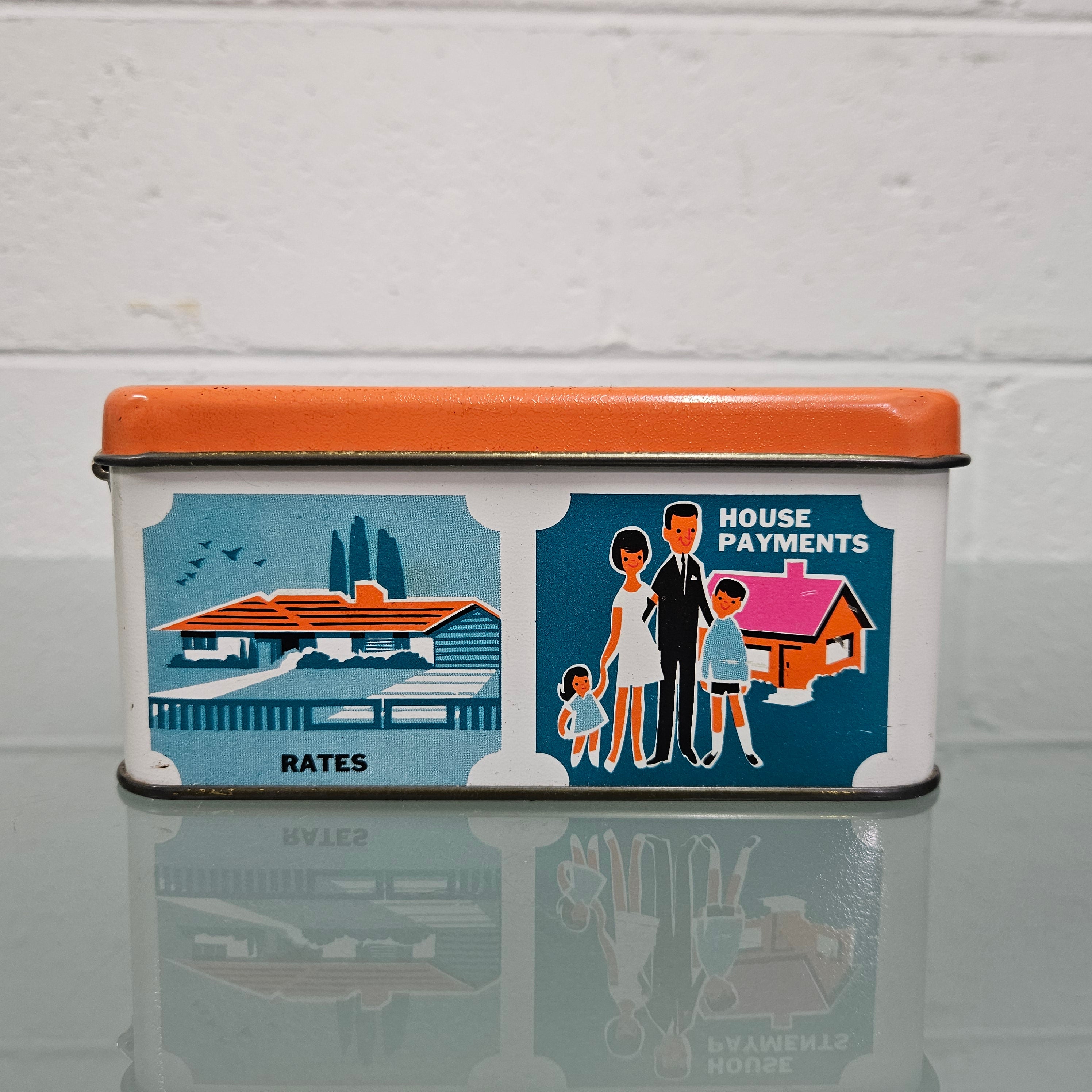 Vintage Willow Budget Tin | Antique & Vintage | Moonee Ponds Antiques | Australia Wide Delivery