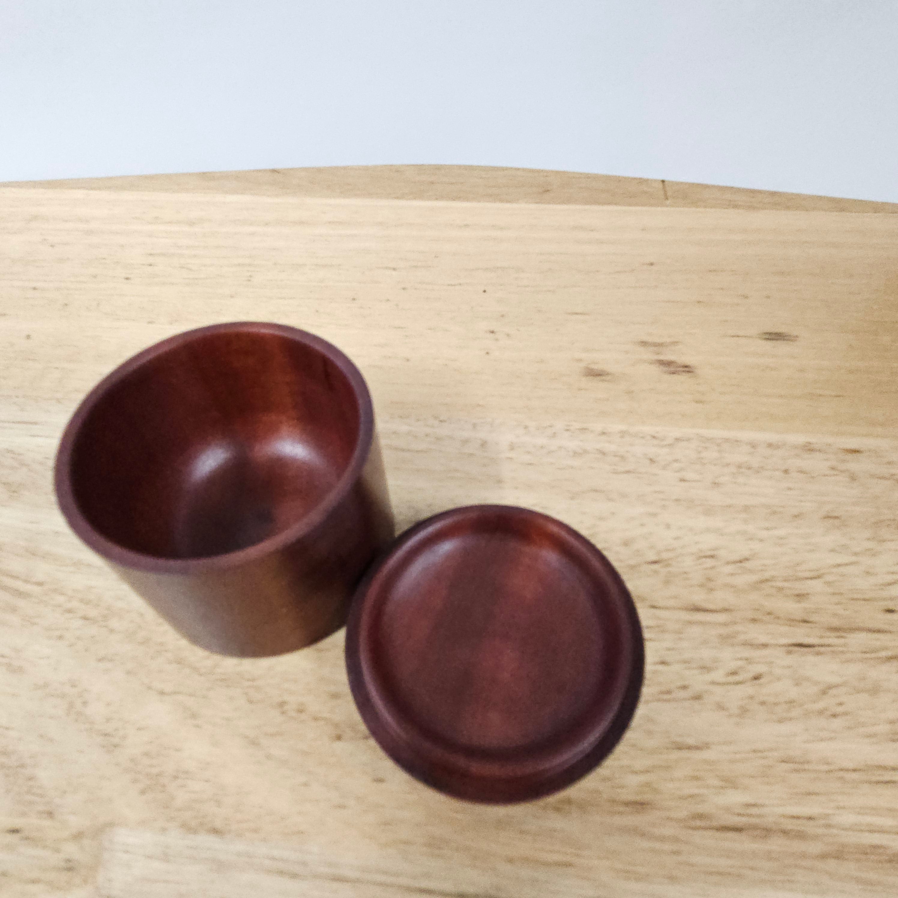 Vintage Treen Red Gum Trinket Box | Antique & Vintage | Moonee Ponds Antiques | Australia Wide Delivery