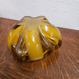Amber Murano Glass Bowl
