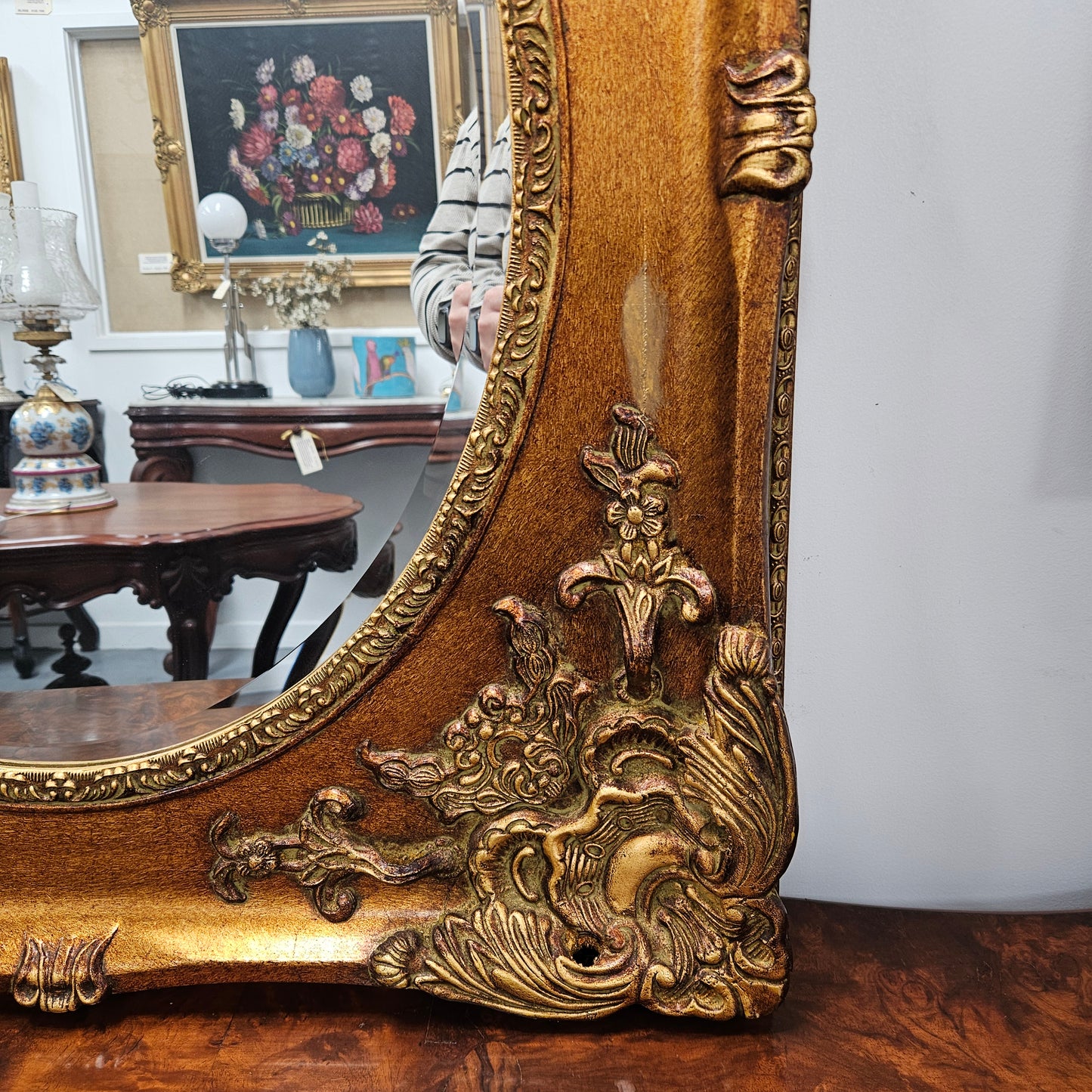 Vintage Decorative Gilt Mirror