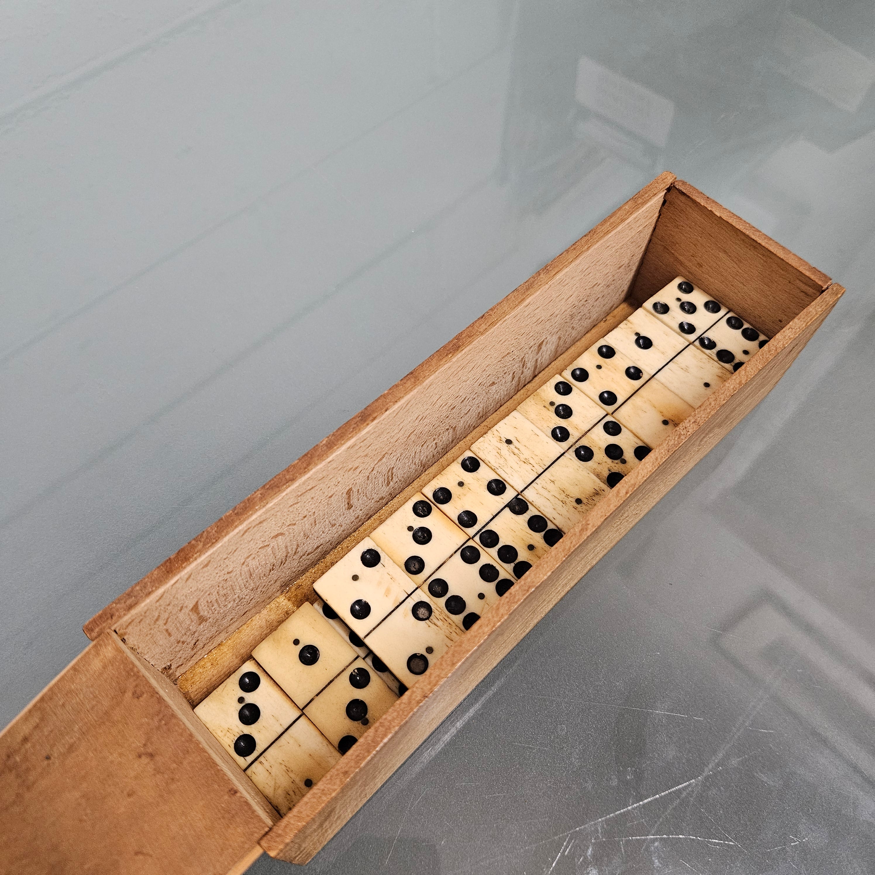 Antique Bone & Ebony Dominos Set | Antique & Vintage | Moonee Ponds Antiques | Australia Wide Delivery