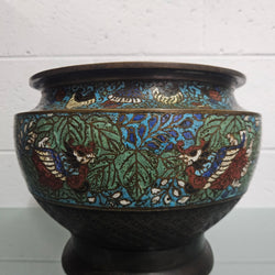Antique Chinese Bronze & Cloisonne Planter | Antique & Vintage | Moonee Ponds Antiques | Australia Wide Delivery