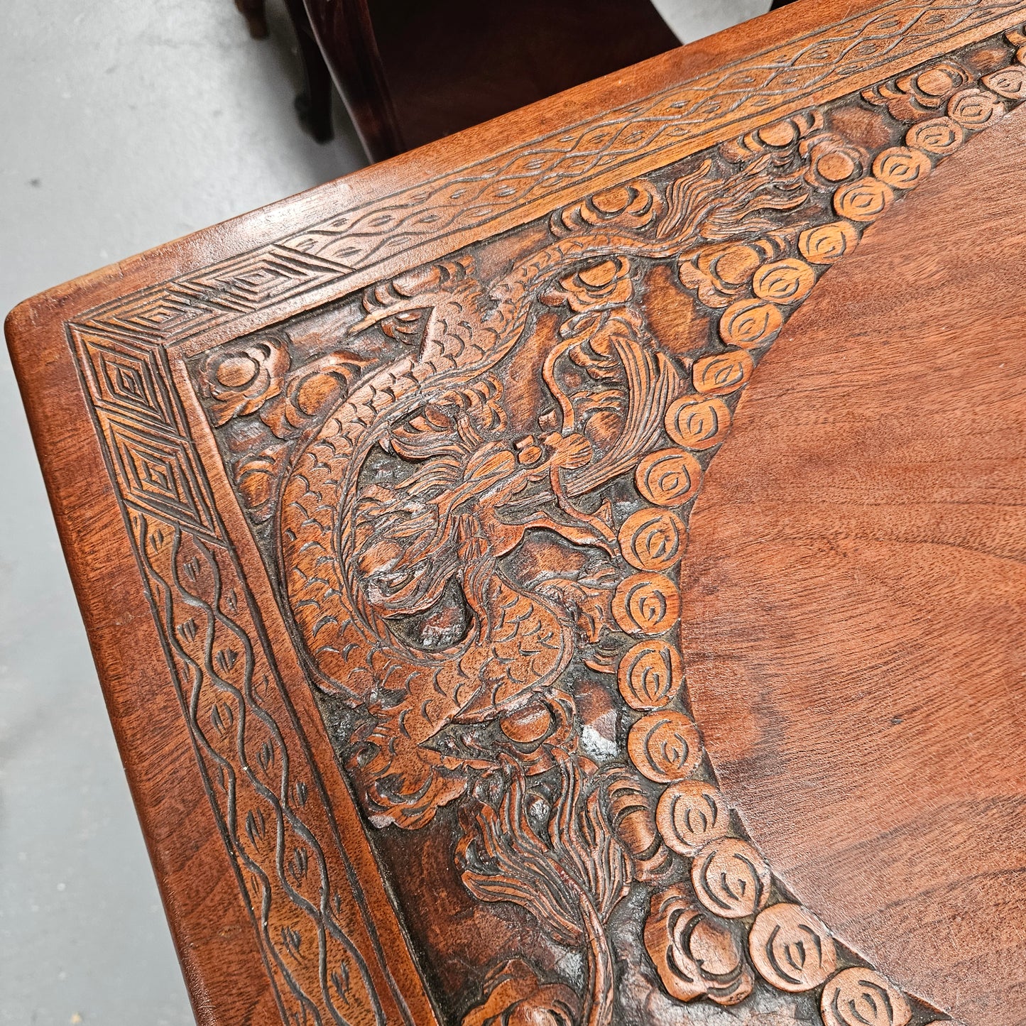 Oriental Carved Camphor Wood Chest