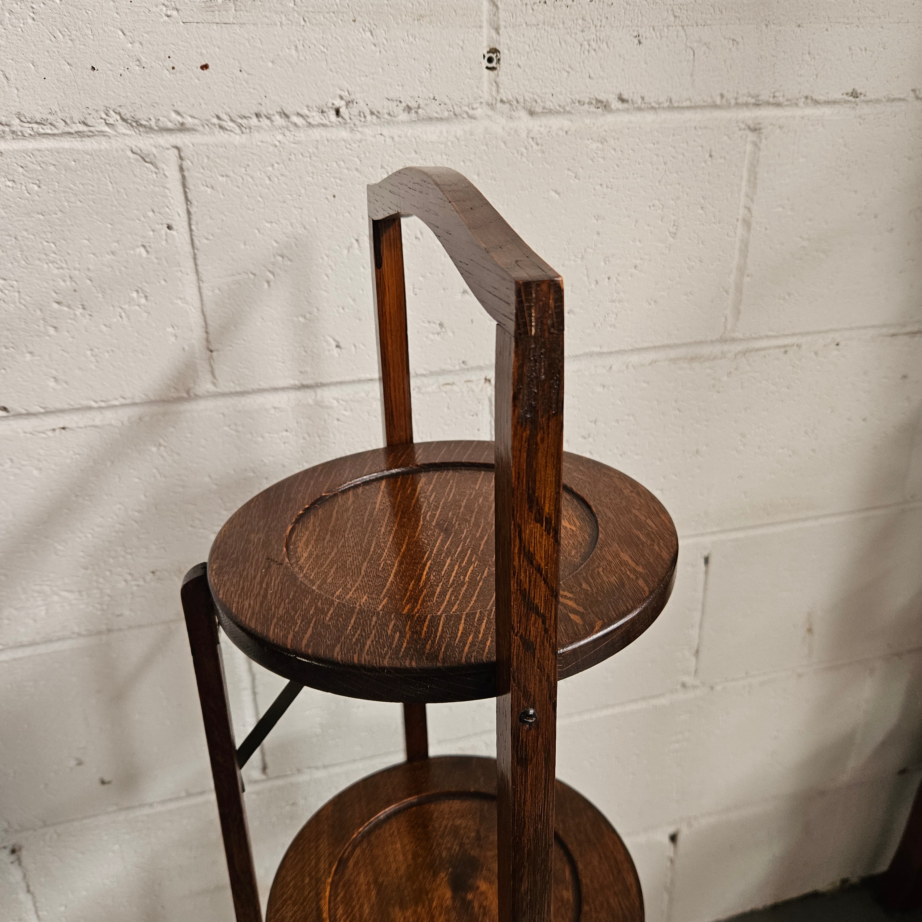 3 Tier Foldable Mahogany Cake Stand | Antique & Vintage | Moonee Ponds Antiques | Australia Wide Delivery