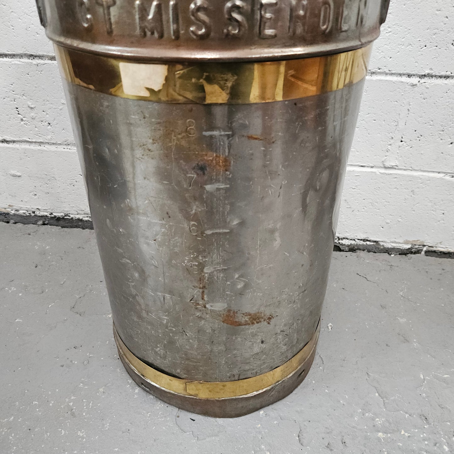 Large Metal Milk Canister/Churn