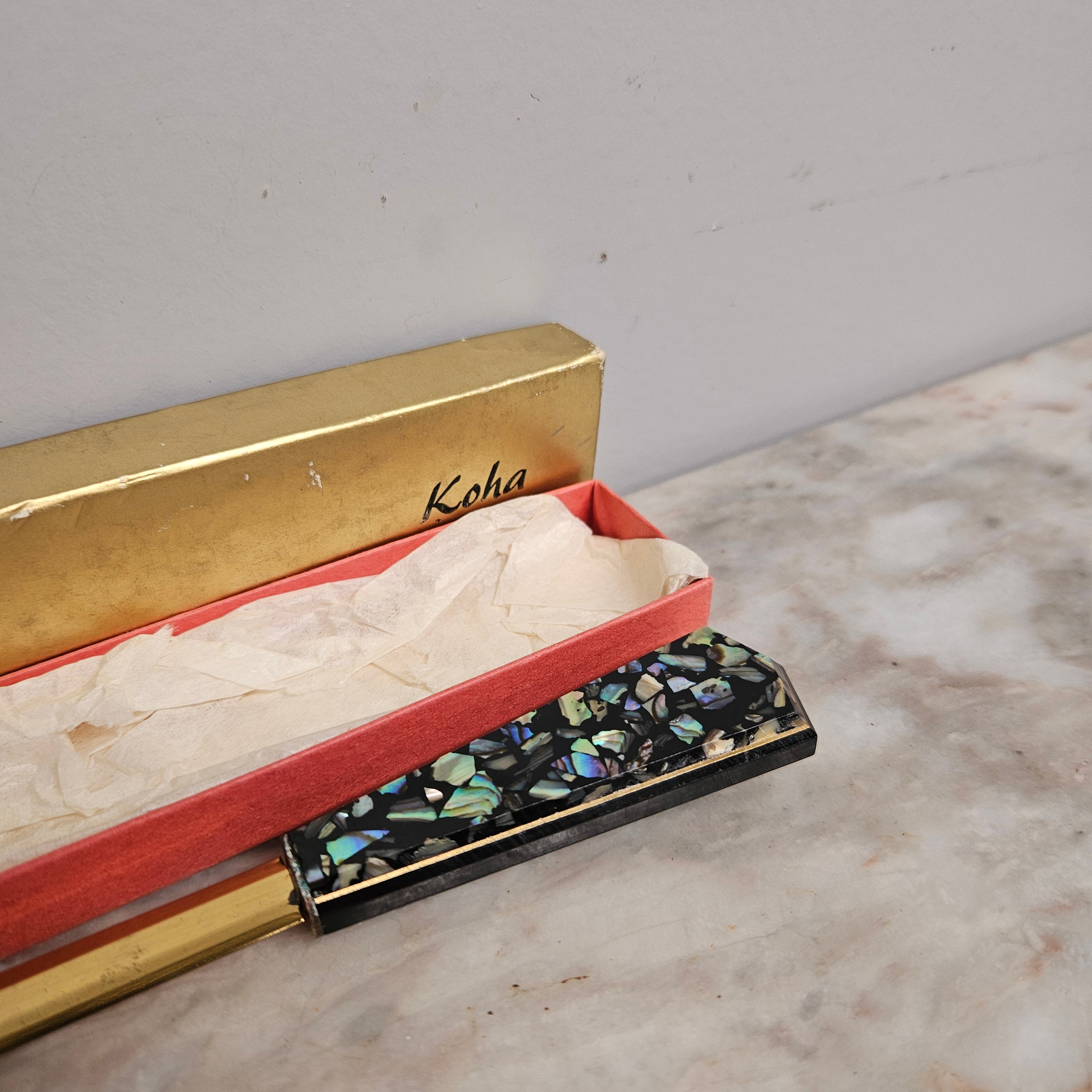 Rare Koha New Zealand Paua Shell Letter Opener | Antique & Vintage | Moonee Ponds Antiques | Australia Wide Delivery