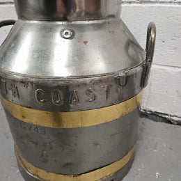 Signed Medium Metal Milk Canister/Churn