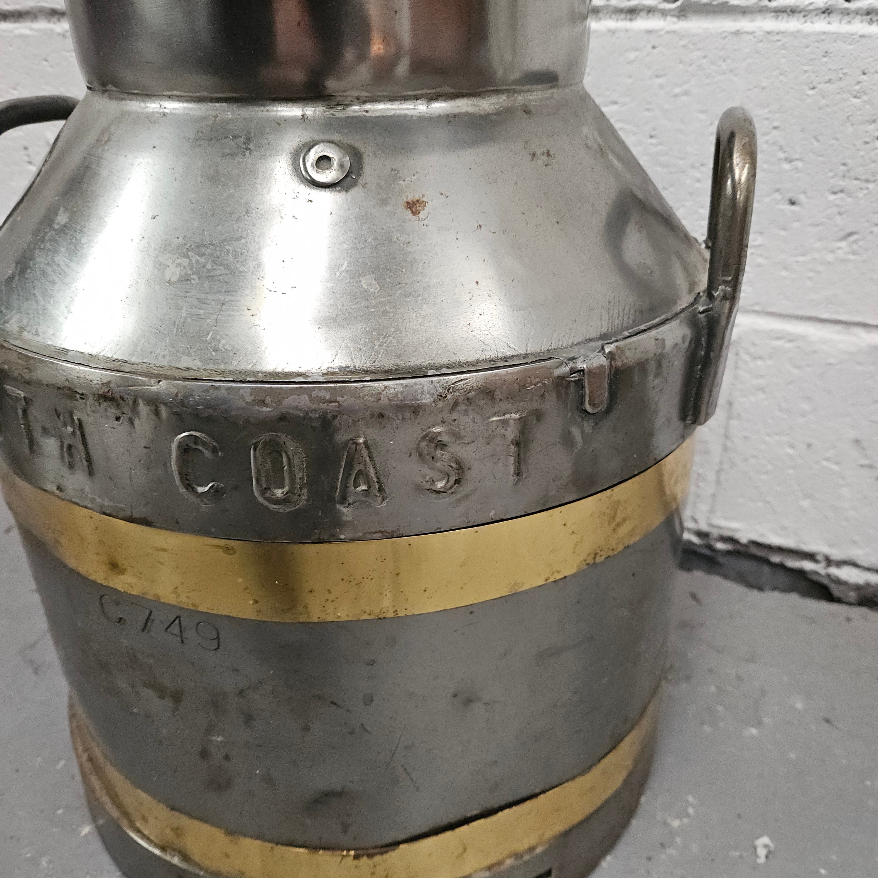 Signed Medium Metal Milk Canister/Churn | Antique & Vintage | Moonee Ponds Antiques | Australia Wide Delivery