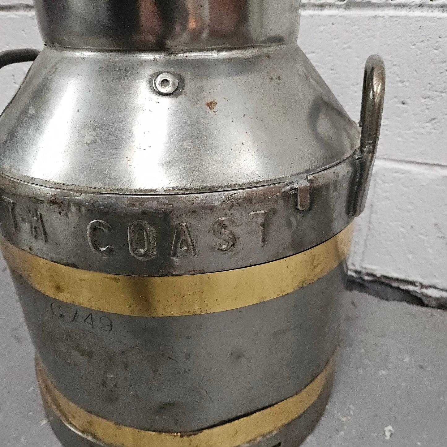 Signed Medium Metal Milk Canister/Churn