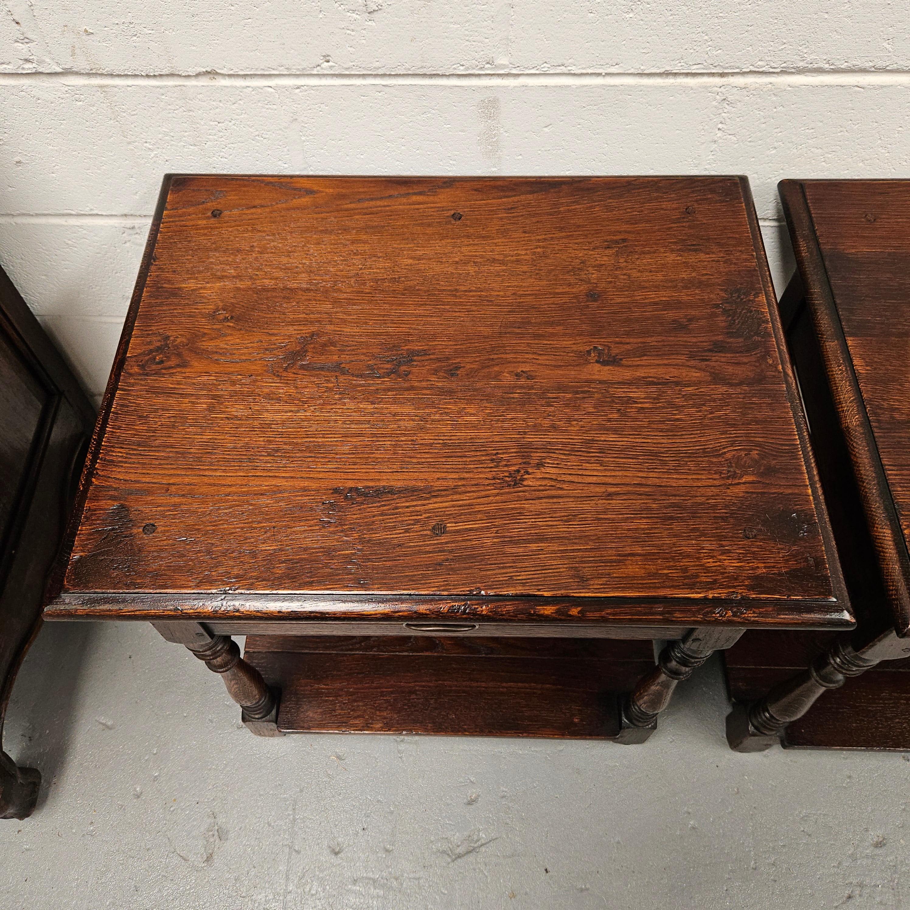 Antique French Oak Pair Bedside | Antique & Vintage | Moonee Ponds Antiques | Australia Wide Delivery