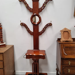 Mid Victorian Mahogany Tree Shaped Hall Stand