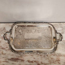 Vintage Sheffield Silver Plated Tray | Antique & Vintage | Moonee Ponds Antiques | Australia Wide Delivery
