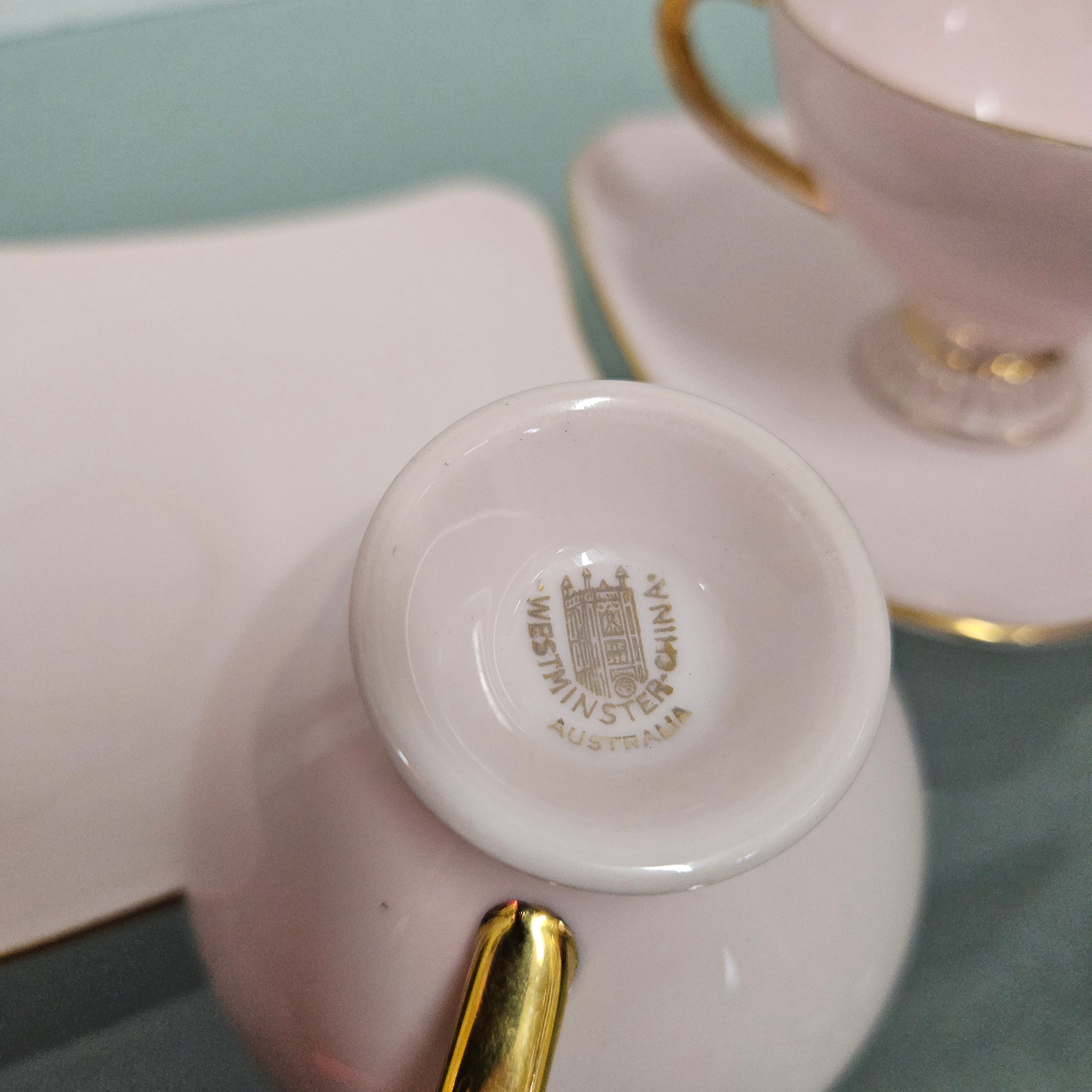 Set of Two West Minster Mid Century Cup & Saucers | Antique & Vintage | Moonee Ponds Antiques | Australia Wide Delivery