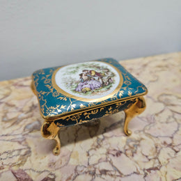 Monarch French Limoges Trinket Box