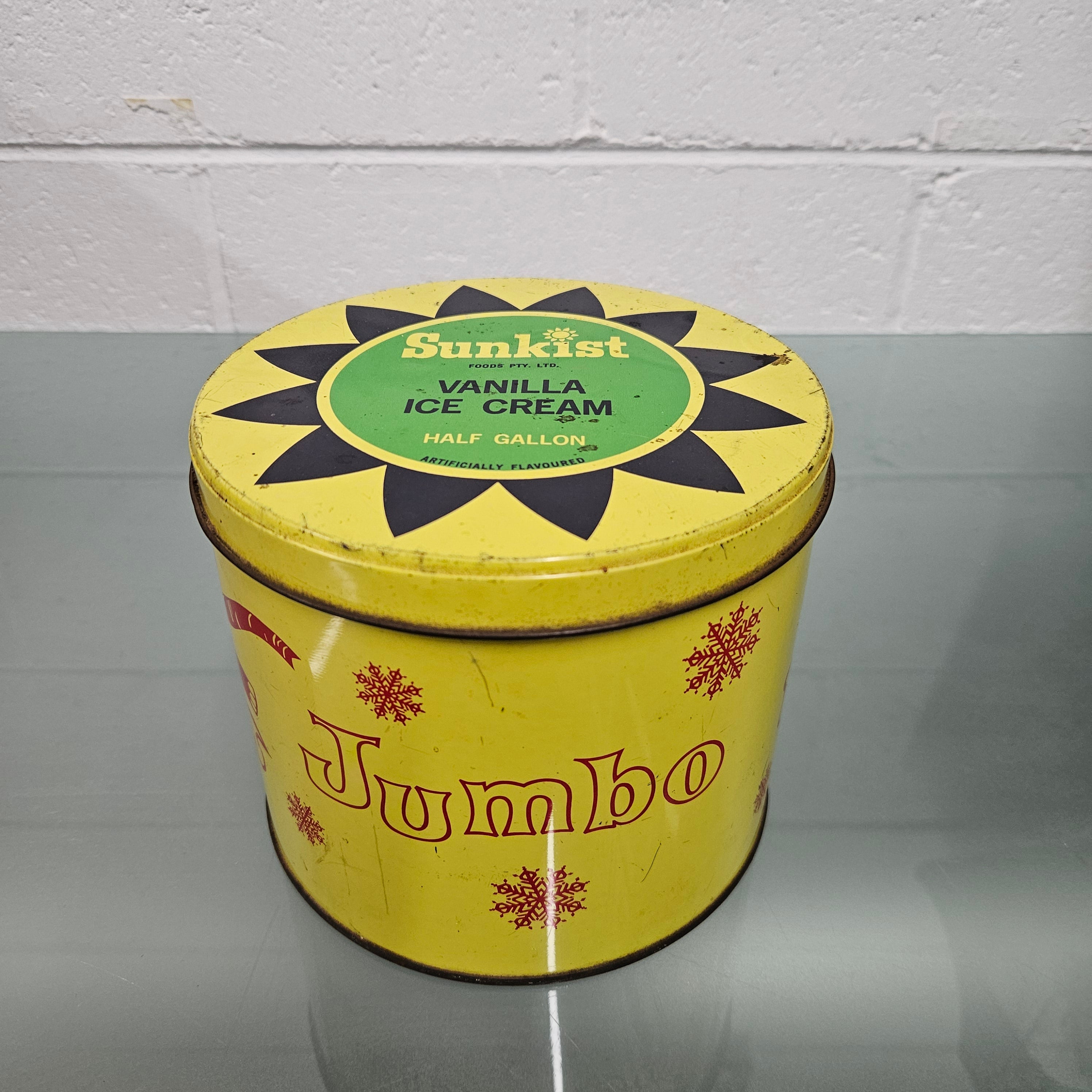 Vintage 'Sunkist Vanilla Ice Cream' Tin