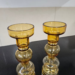 Pair of Swedish Mid Century Glass Vases | Antique & Vintage | Moonee Ponds Antiques | Australia Wide Delivery