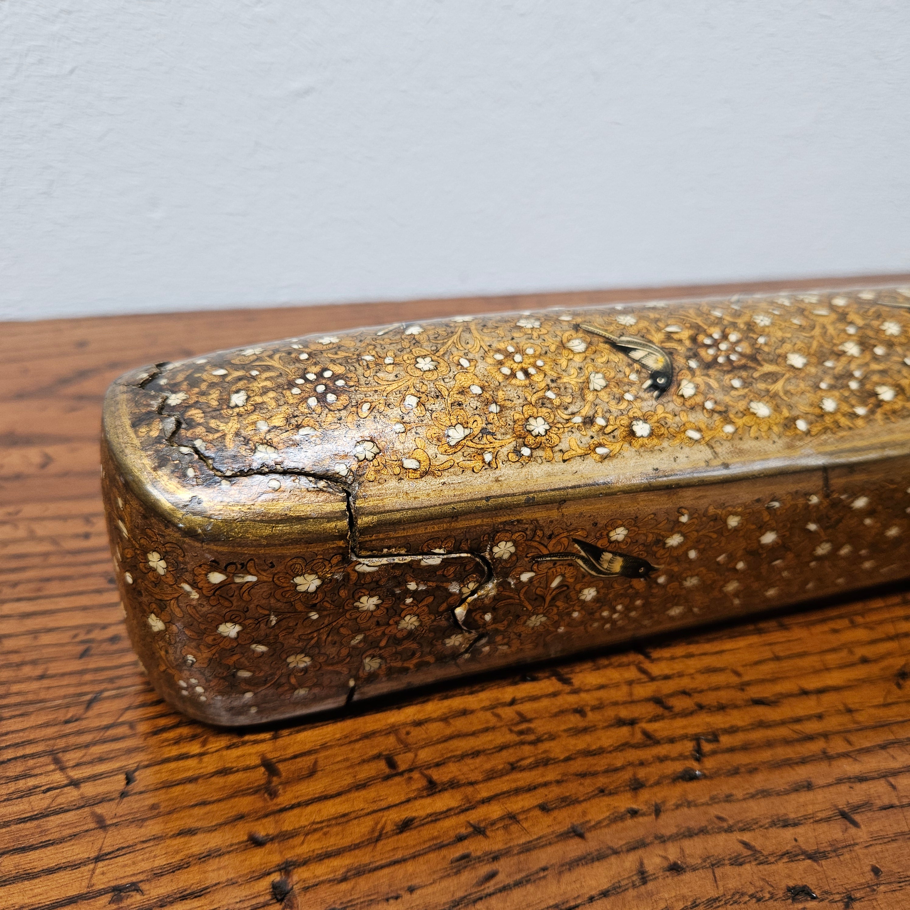 Early 19th Century Kashmiri Papier-Mâché Box | Antique & Vintage | Moonee Ponds Antiques | Australia Wide Delivery