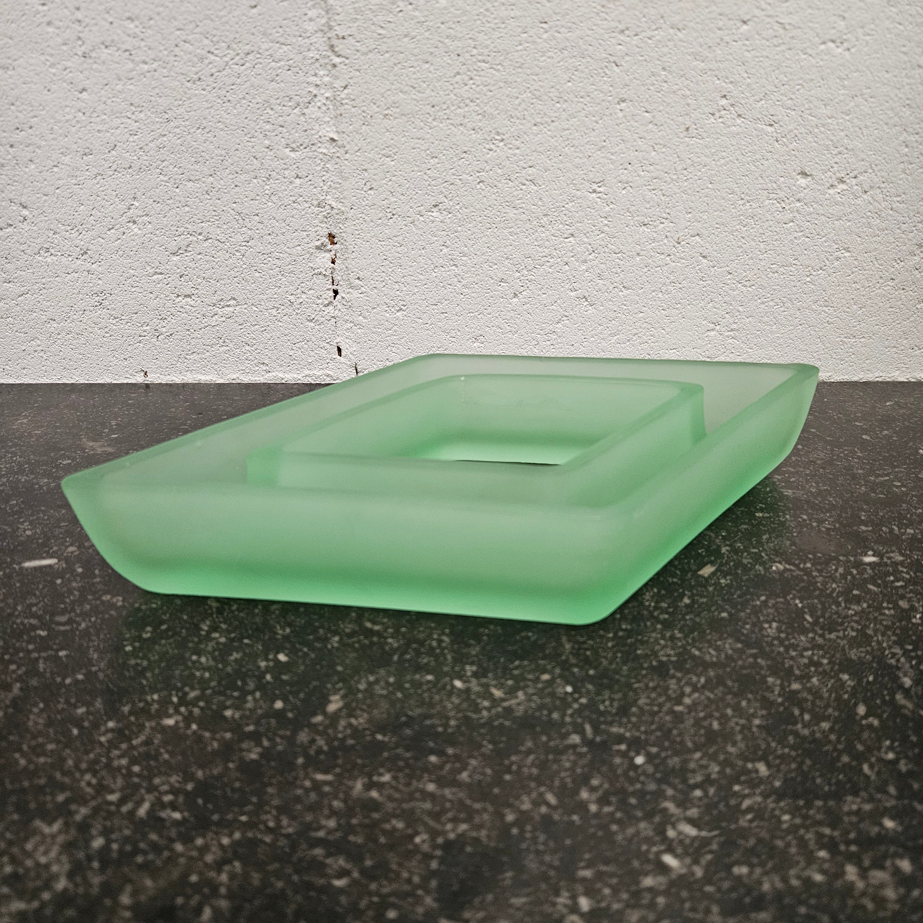 Stunning Uranium Glass Diamond Shape Posy Vase | Antique & Vintage | Moonee Ponds Antiques | Australia Wide Delivery