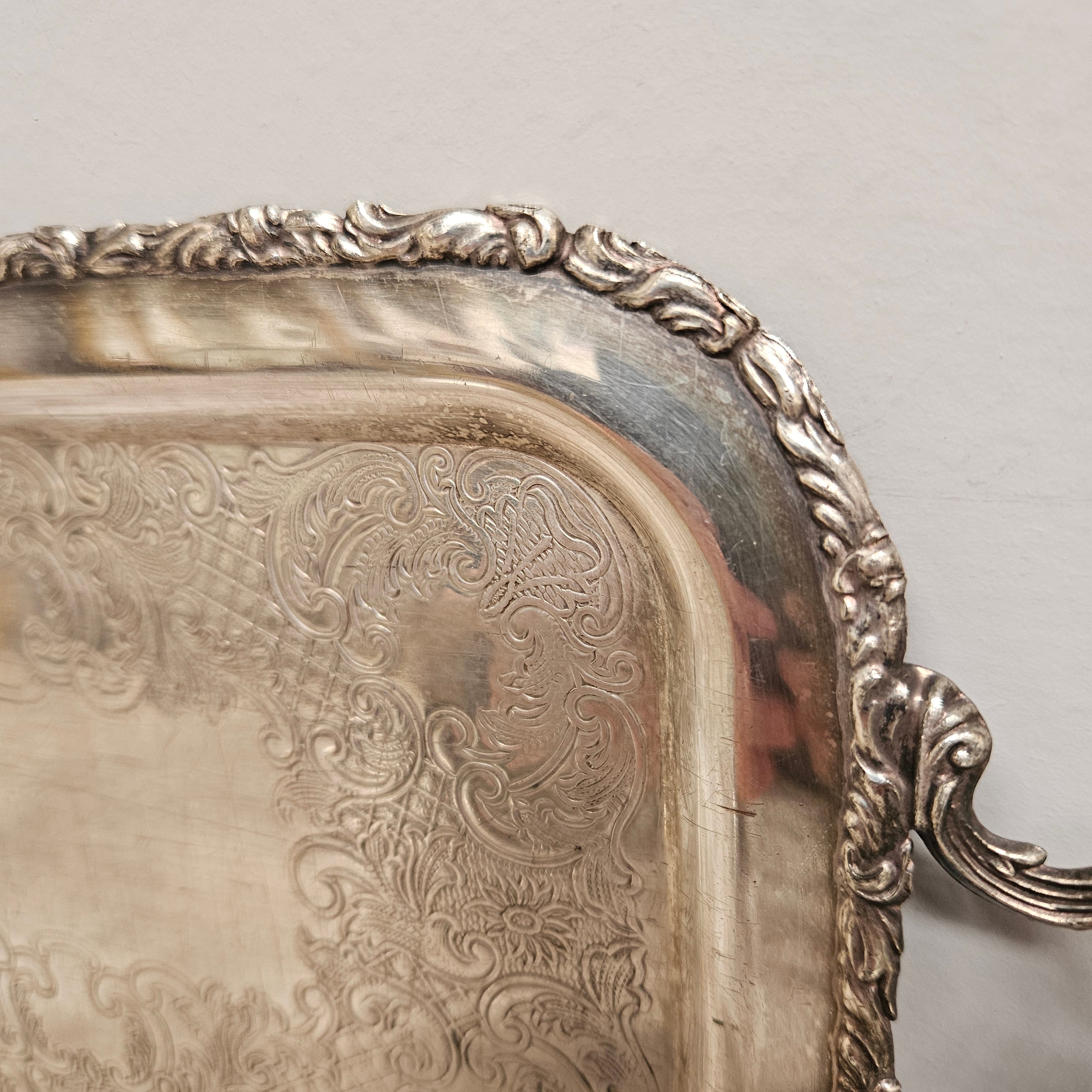 Vintage Sheffield Silver Plated Tray | Antique & Vintage | Moonee Ponds Antiques | Australia Wide Delivery