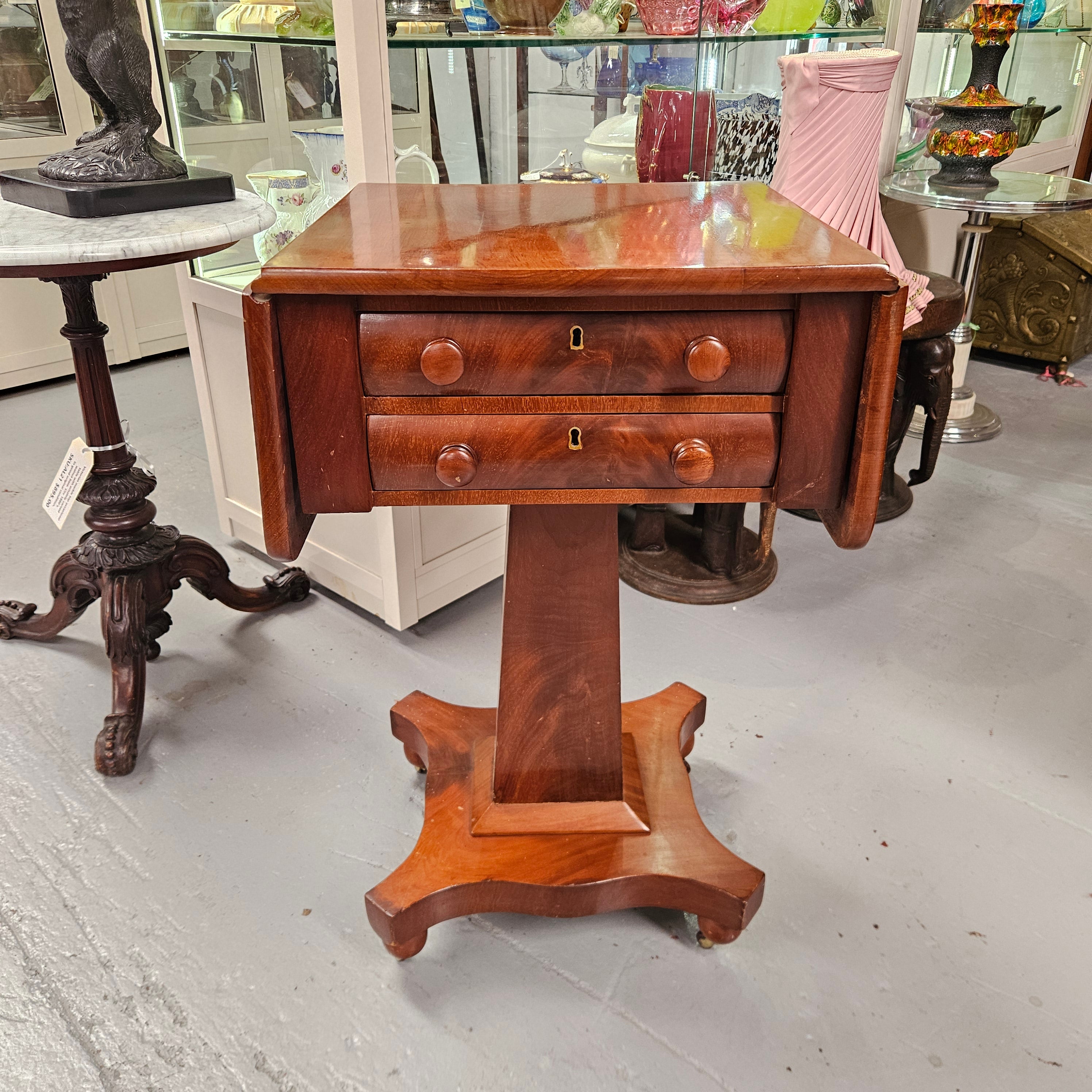 William IV Mahogany Sewing/Work Table