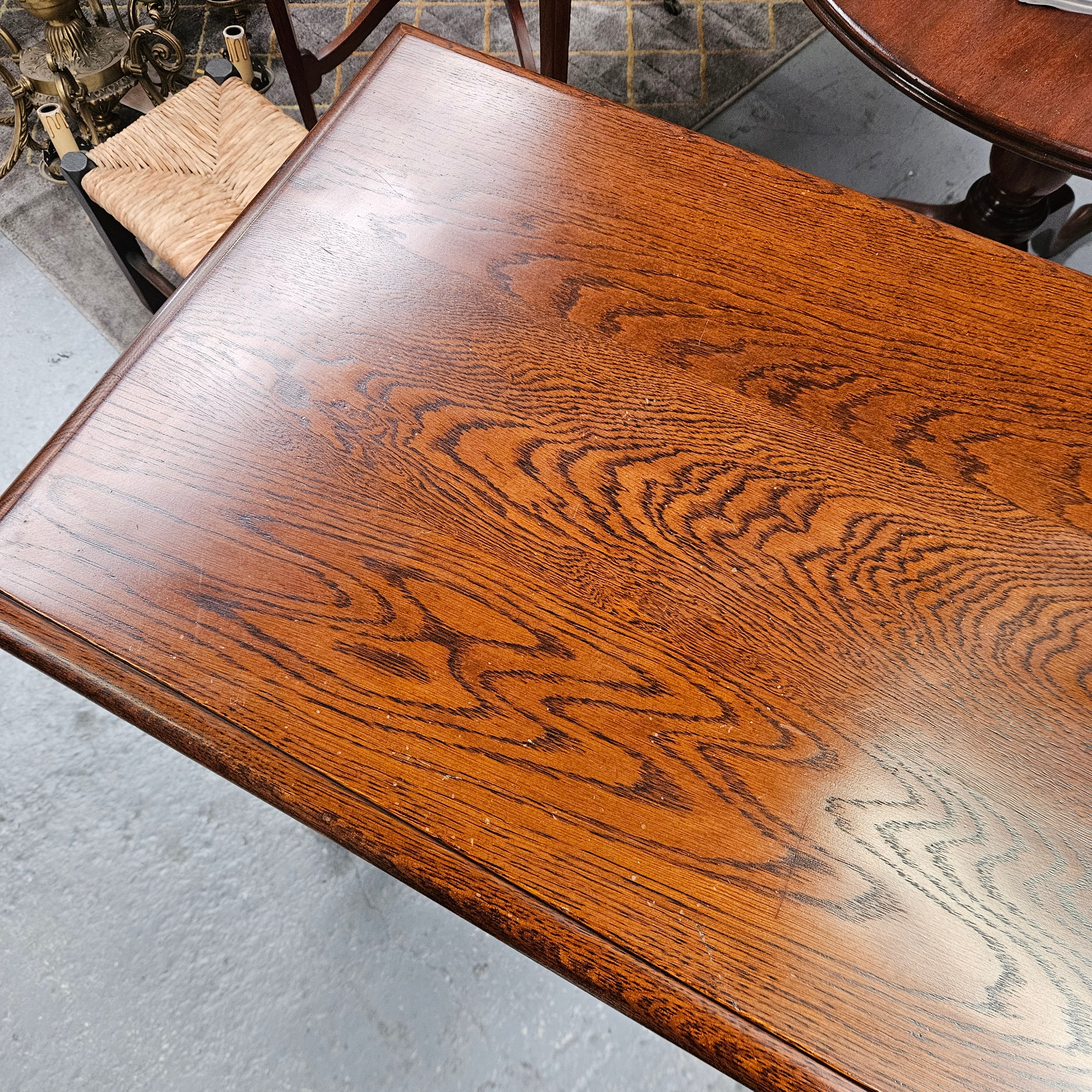 Occasional Tudor Style Carved Table