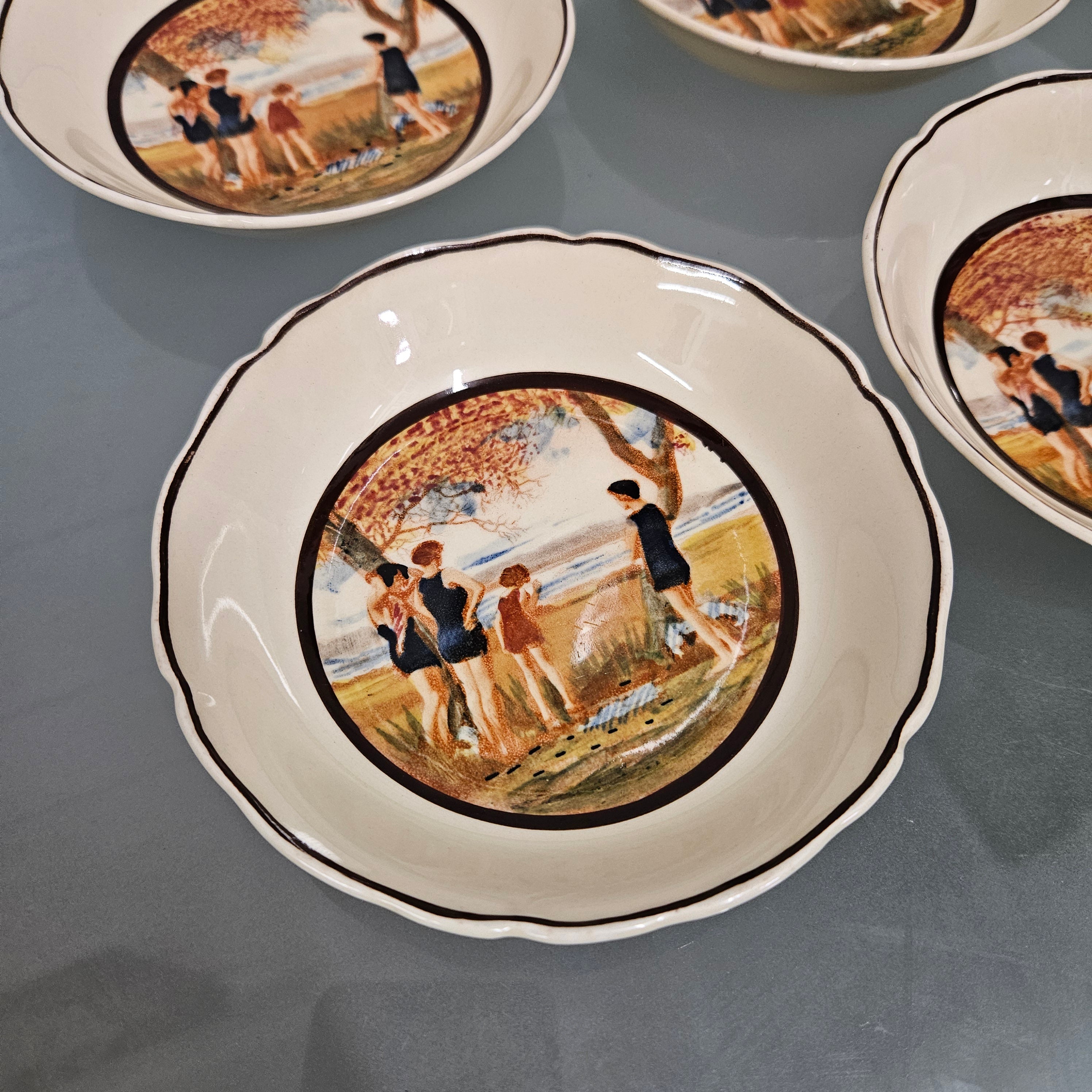 Royal Doulton Series Ware Surfing Scene | Antique & Vintage | Moonee Ponds Antiques | Australia Wide Delivery