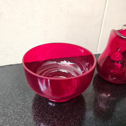 Ruby Glass Jug & Bowl | Antique & Vintage | Moonee Ponds Antiques | Australia Wide Delivery