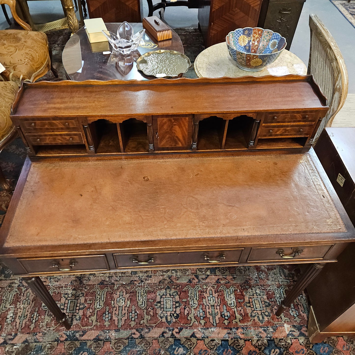 Mahogany Bonheur Du Jour Desk