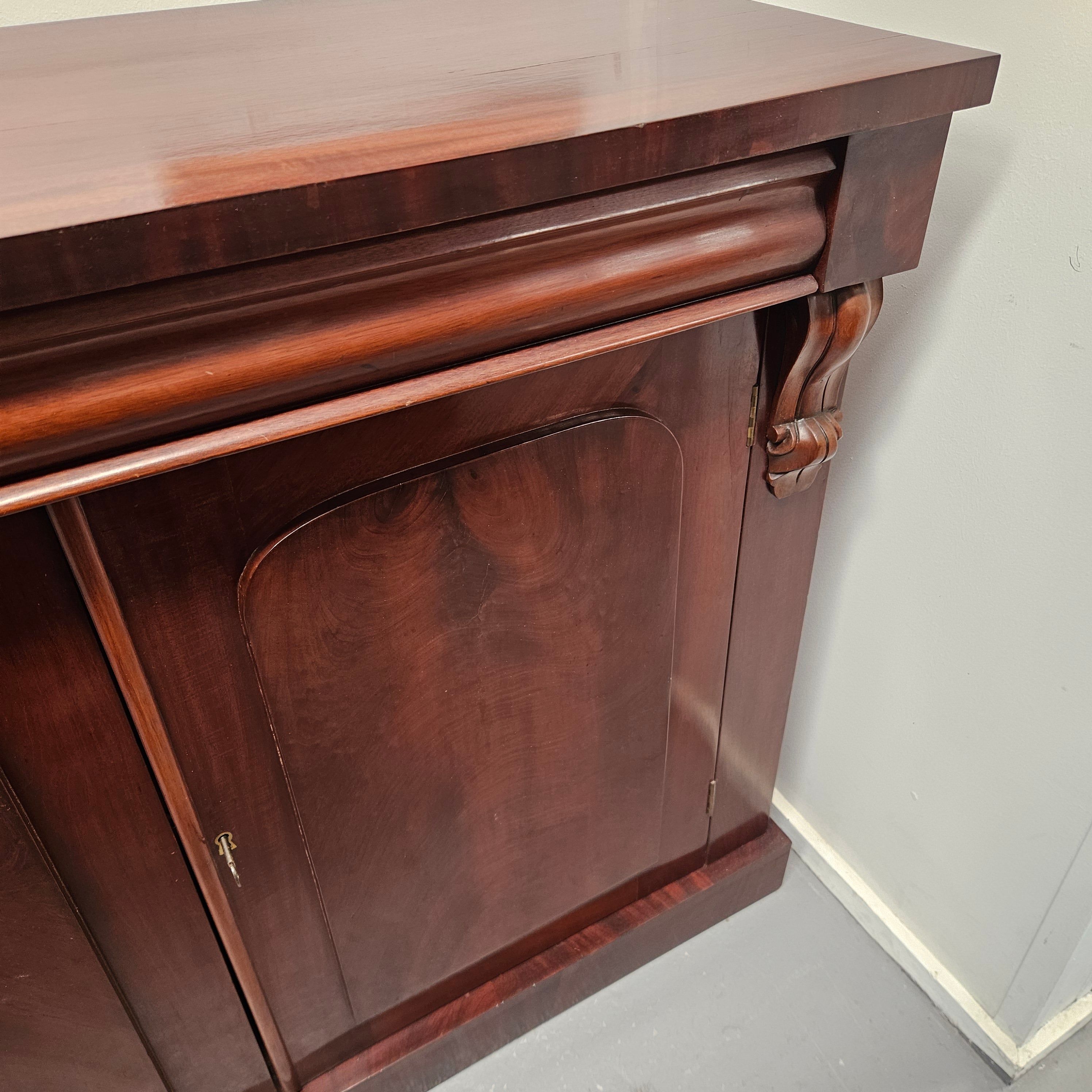 Solid Mahogany Two Door Cabinet With Drawer | Antique & Vintage | Moonee Ponds Antiques | Australia Wide Delivery