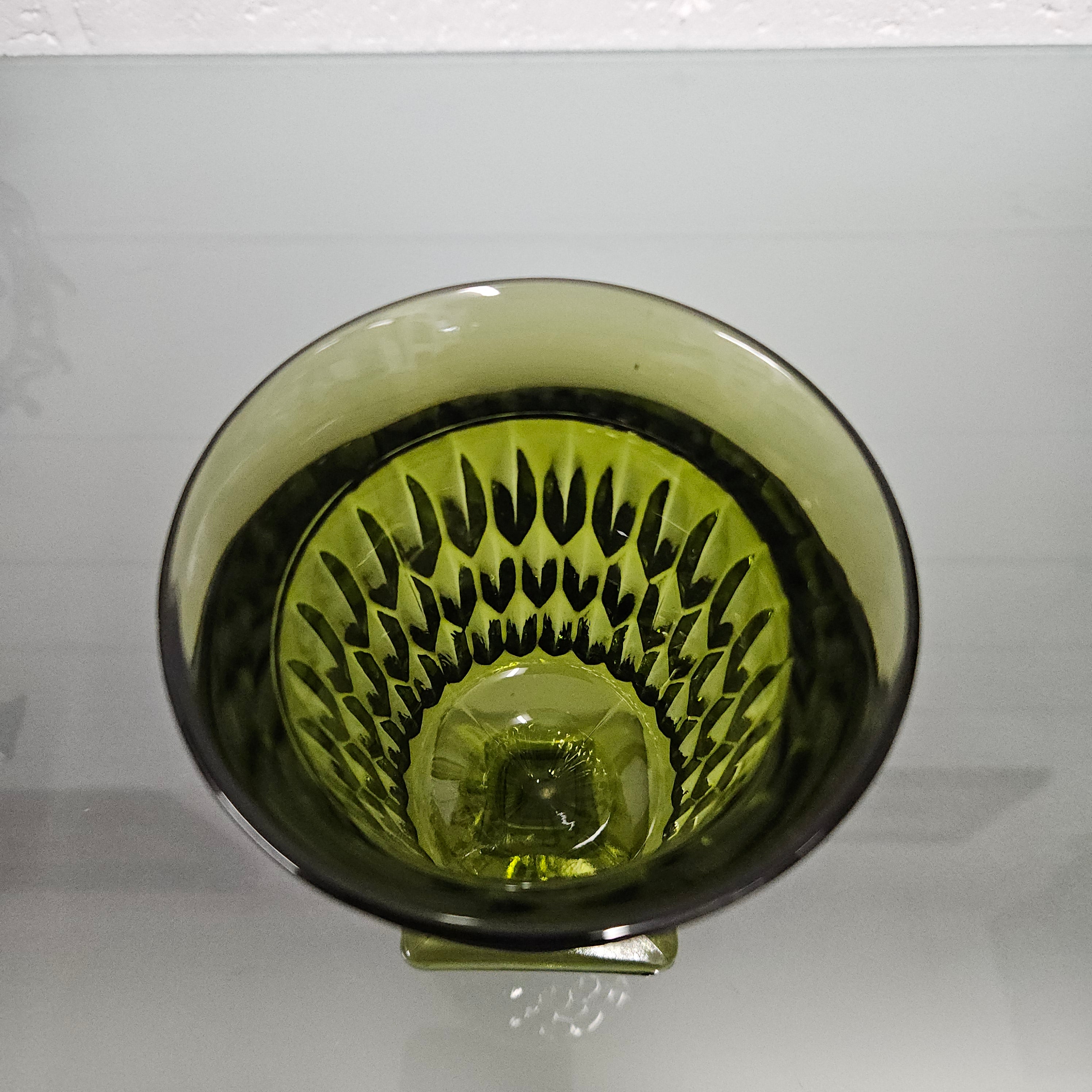 Vintage Green Glass Vase/Boblet | Antique & Vintage | Moonee Ponds Antiques | Australia Wide Delivery