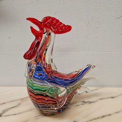 Vintage Art Glass Rooster | Antique & Vintage | Moonee Ponds Antiques | Australia Wide Delivery