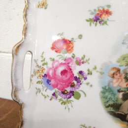 Antique Victorian China Tray