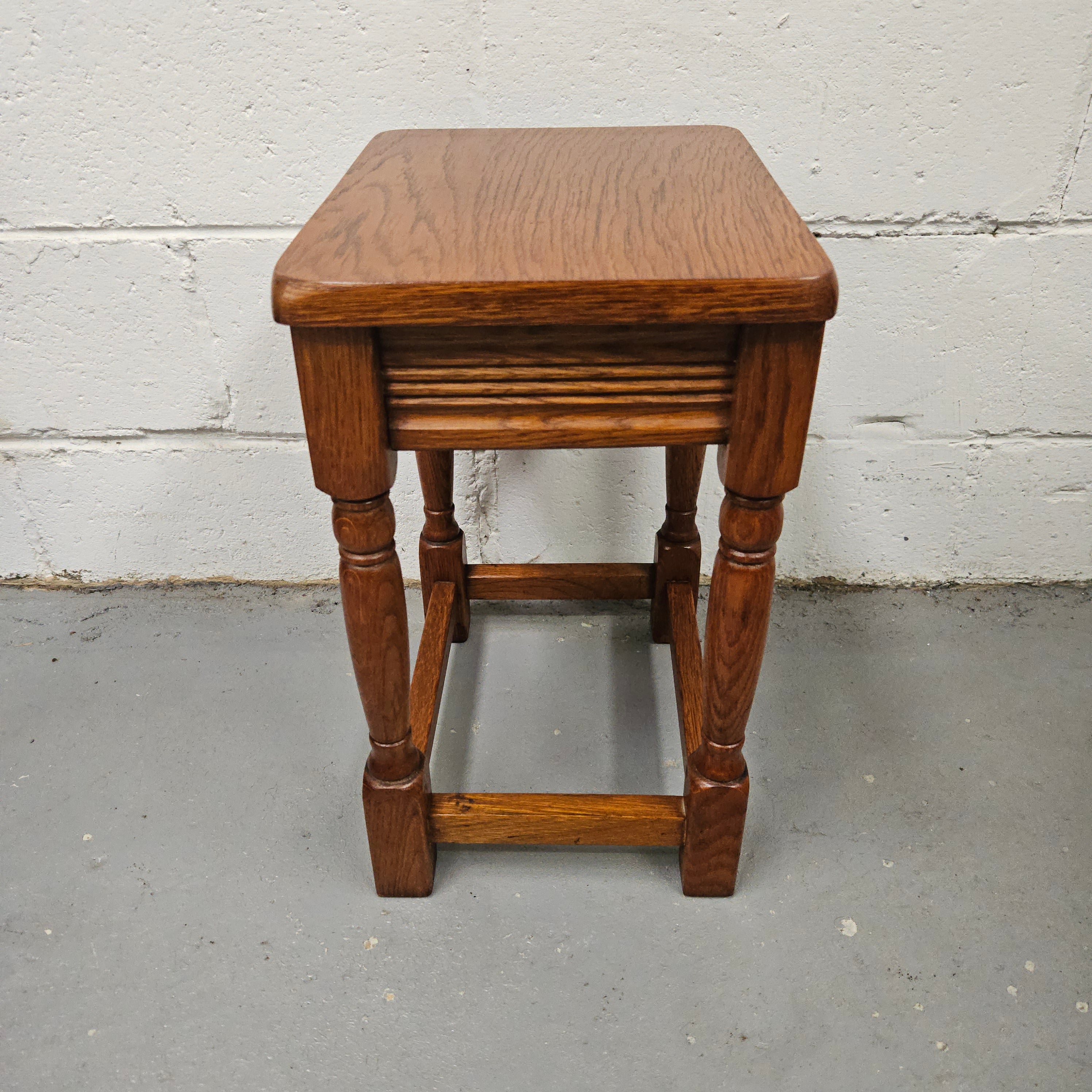 Set of Three Oak Side Tables | Antique & Vintage | Moonee Ponds Antiques | Australia Wide Delivery