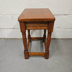 Set of Three Oak Side Tables | Antique & Vintage | Moonee Ponds Antiques | Australia Wide Delivery