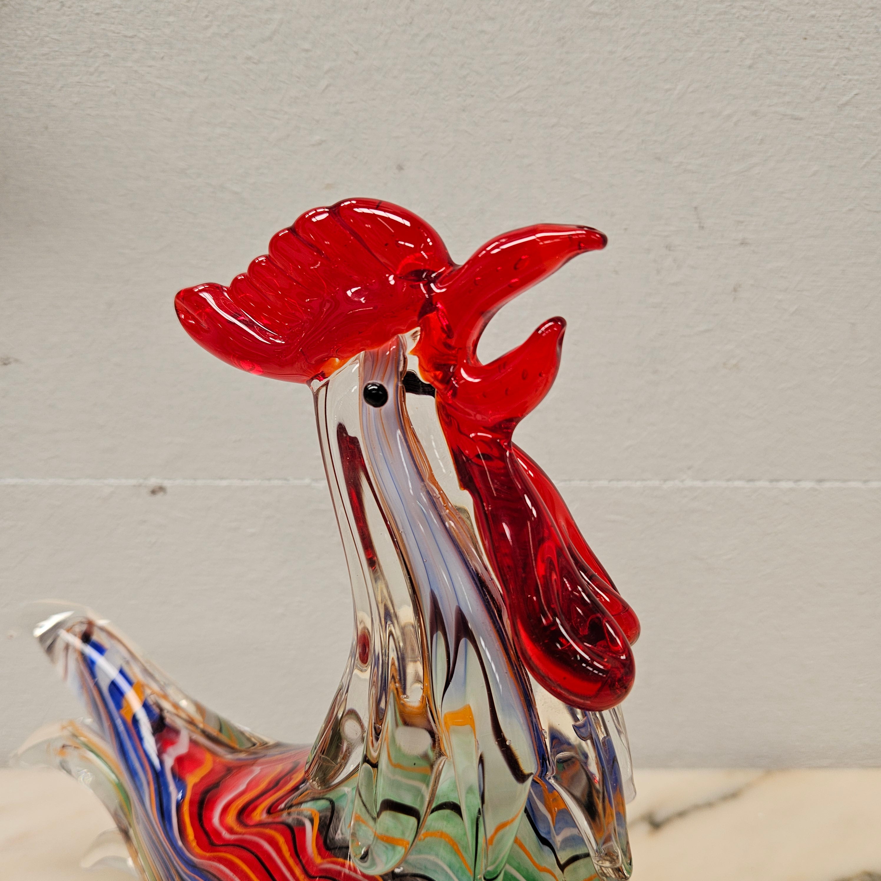 Vintage Art Glass Rooster | Antique & Vintage | Moonee Ponds Antiques | Australia Wide