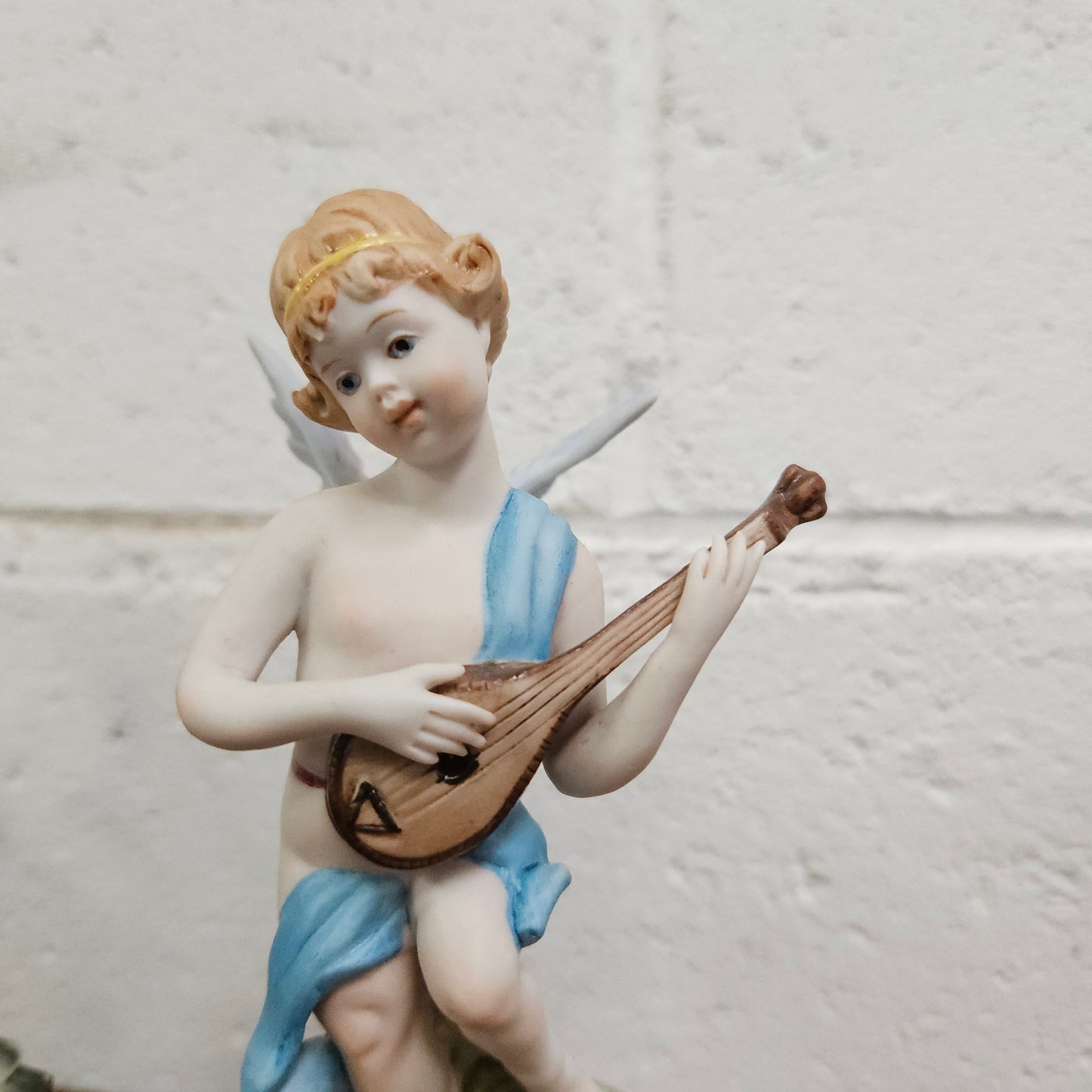 Set of Three Capodimonte Angle Figurines